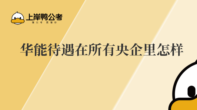 kaiyun开云官方网站 华能待遇在所有央企里怎样